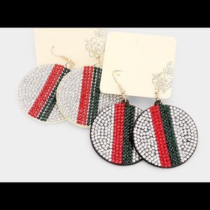 Fisher Hook Rhinestone earrings